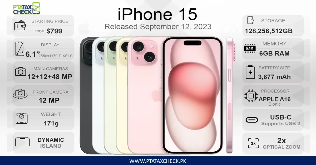 PTA-tax-comparison-of-all-iPhone-iPhone-15-with-camera-battery-and-storage-specs